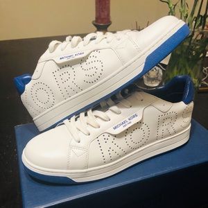 2020 Michael Kors Men’s White & Blue Sneakers